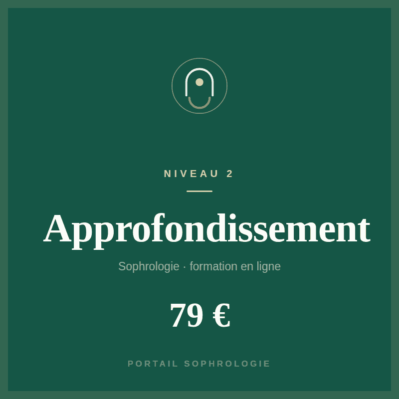 Formation sophrologie en ligne — Niveau 2 Approfondissement, 79 €